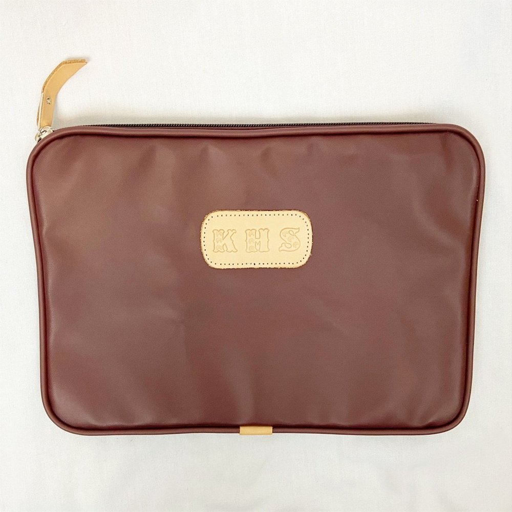 Jon Hart 15" Computer Case Maroon Initials Khs - image 3